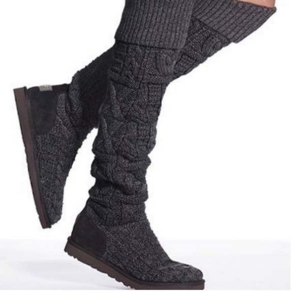 Knee Cable Knit Sweater Boots | Poshmark